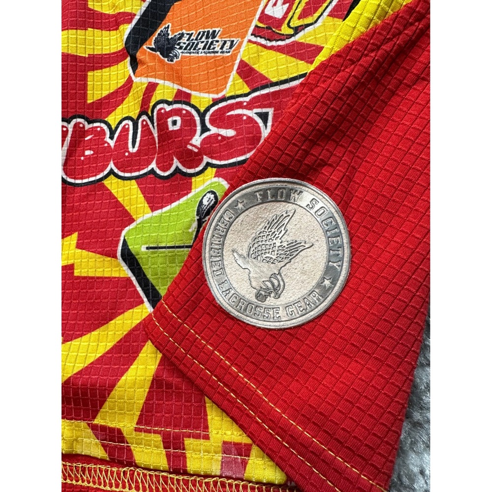 Flow Society Lacrosse Shorts Youth XS All Over Print Flowburst Graphic Athletic - Picture 2 of 8